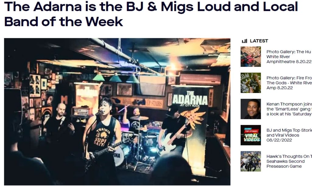 The Adarna Loud and Local Band of the Week KISW