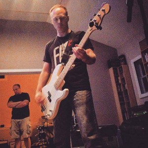 077 - Oliver tracking bass while Greg watches