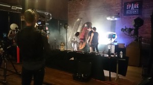 Avast filming on Set