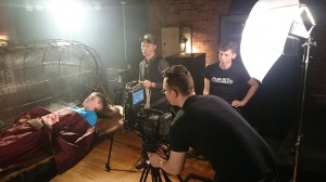 Avast filming on Set