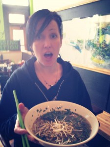 030 - Andreka getting some fancy pho in Missoula, MT