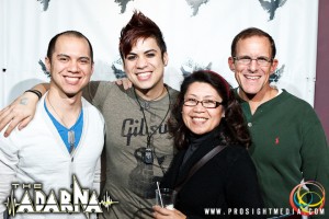 William with his family at The Adarna's CD Release Show 2012