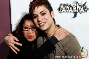William and his mother at The Adarna's CD Release Show 2012