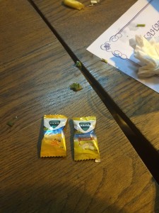 371 - Wait, did we just get coughdrops at the end of our delicious Persian meal? How...thoughtful? — in Manama, Bahrain
