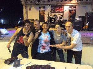 429 - Flight line represent! Meet and greet after show in Bahrain