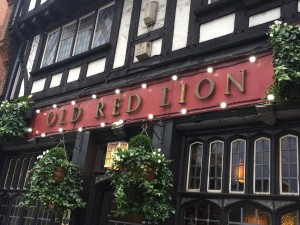 435 - 1st pub crawl stop — at The Old Red Lion.