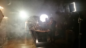 Avast filming on Set