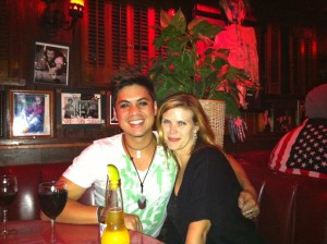Erin meets with William for a post shoot wrap up celebration at the Rainbow Room