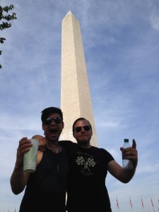 086 - Murdock and William at the National Monument in Washington DC