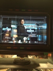 William on set at Park City TV in UT