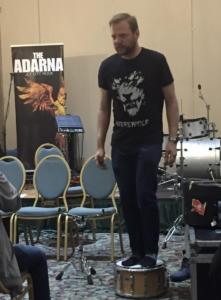 390 - Murdock at his drum workshop - Saikoucon 2018